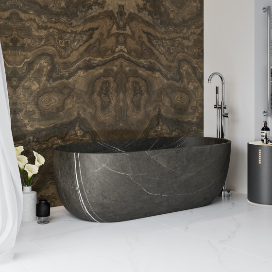 MARBLE | Zurich Grey Ara Vasca da bagno indipendente in marmo | Vasche | Riluxa