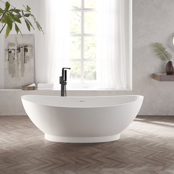 SOLID SURFACE | Annecy Freestanding Solid Surface Bathtub - 180cm | Bathtubs | Riluxa