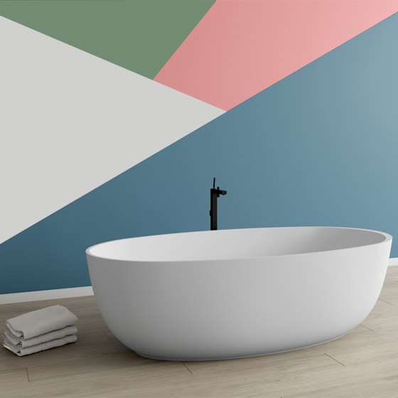 SOLID SURFACE | Blanca Freestanding Solid Surface Bathtub | Bathtubs | Riluxa