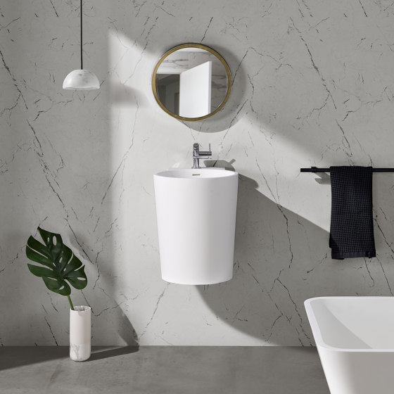 SOLID SURFACE | Lavabo mural Bloom en Solid Surface | Lavabos | Riluxa
