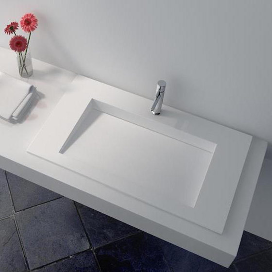 SOLID SURFACE | Plan Vasque en Solid Surface Lily | Lavabos | Riluxa