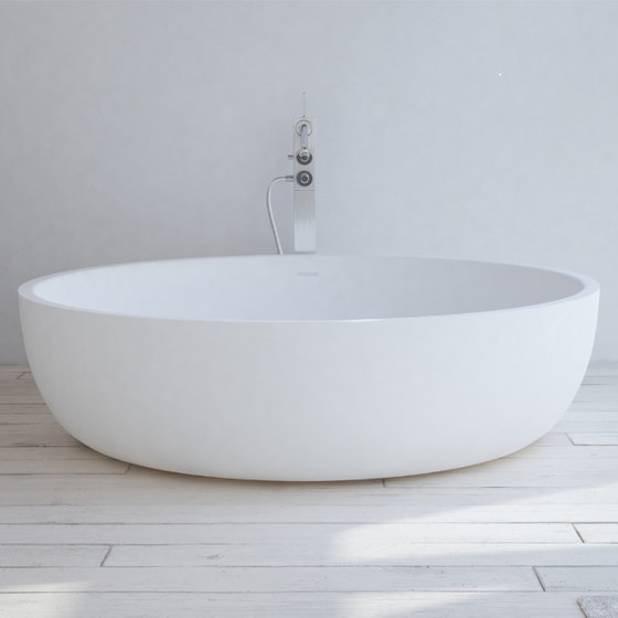 SOLID SURFACE | Rigel Vasca da bagno indipendente in Solid Surface - 135cm | Vasche | Riluxa