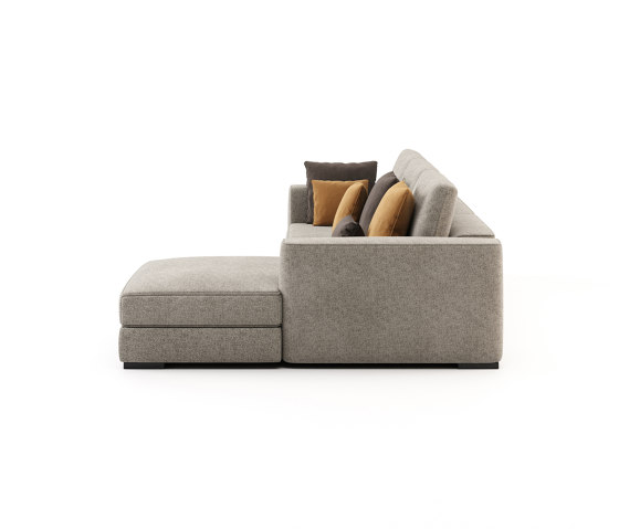Grey Sofa with Chaise Longue | Canapés | Laskasas