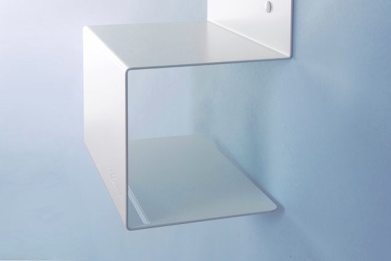 TEElette White Bathroom Steel Wall Shelf | Bath shelving | Teebooks