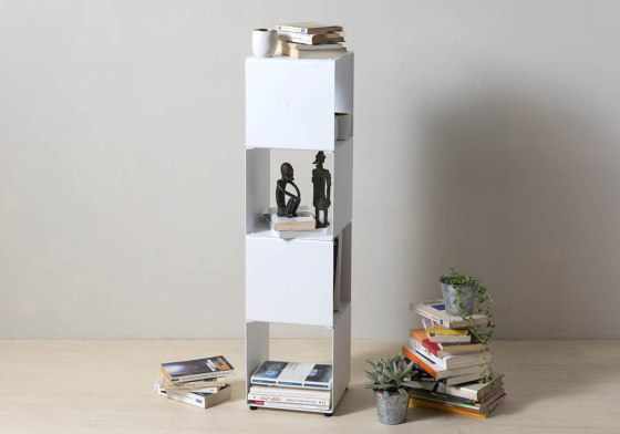 TEEtem 4 levels White Column storage | Shelving | Teebooks