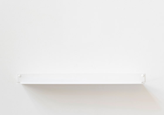 TEEline 60 cm Étagère murale design en aluminium blanc pour la cuisine - Lot de 2 | Étagères | Teebooks