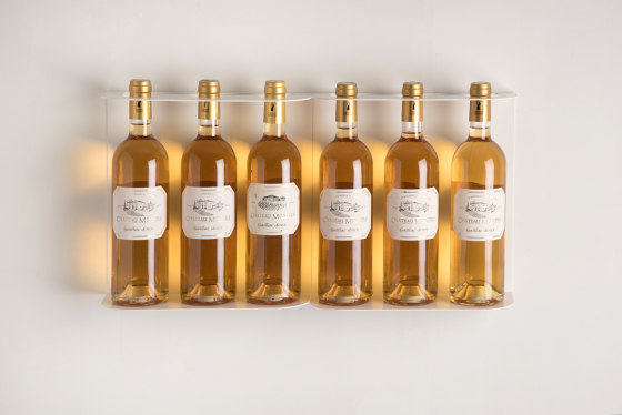 TEEwine Set of 2 Steel Shelves White Design Wine rack display | Shelving | Teebooks