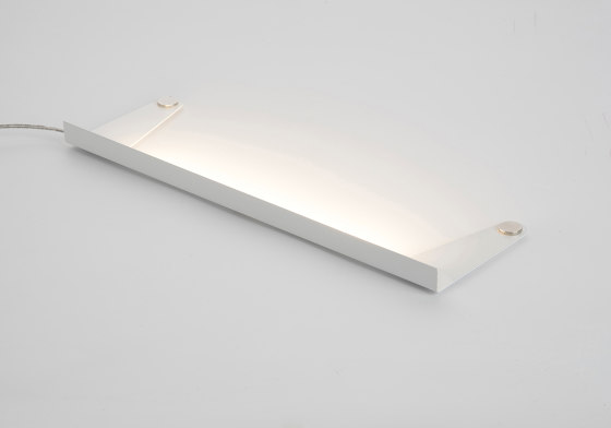 e-TEE Lampada Per Mensole - Acciaio Bianco | Lampade per mobili | Teebooks