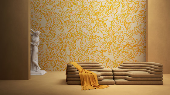 The Oak Leaves (Wallpaper) | OK1.01.3 GL / FF | Wall coverings / wallpapers | YO2