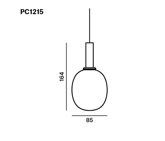Ivy Single S PC1215 | Lámparas de suspensión | Brokis