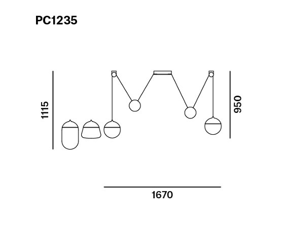 Planets 2 PC1235 | Lampade sospensione | Brokis