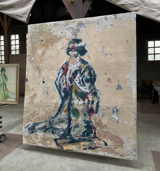 Japanese paintings | Callas/butterfly (XIII) by Jasper Krabbé | Tapis / Tapis de designers | Frankly Amsterdam