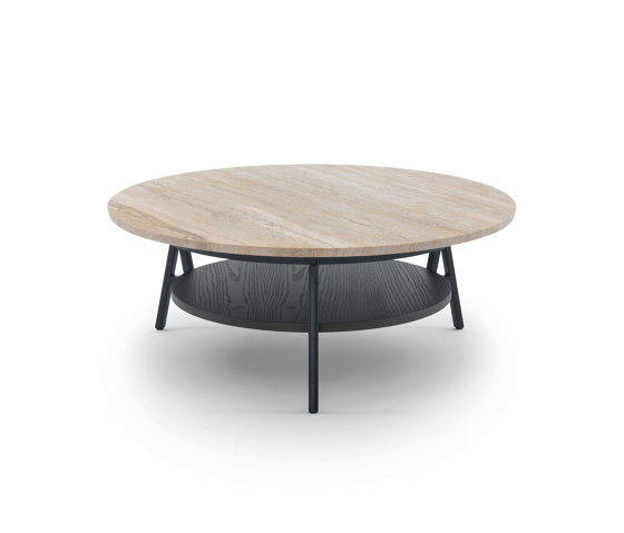 Cradle Small Table - Version with Travertino romano Top | Mesas de centro | ARFLEX