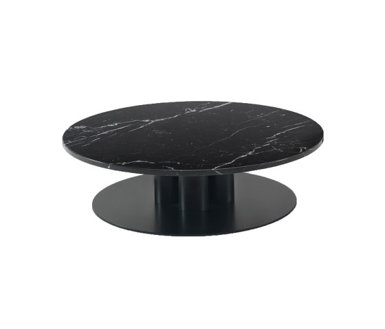 Goya Small Table D. 120 - Round Version with Marquinia Marble Top | Mesas auxiliares | ARFLEX