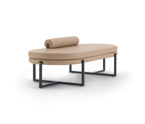 Sigmund Daybed - Leather Version with roll cushion | Day beds / Lounger | ARFLEX