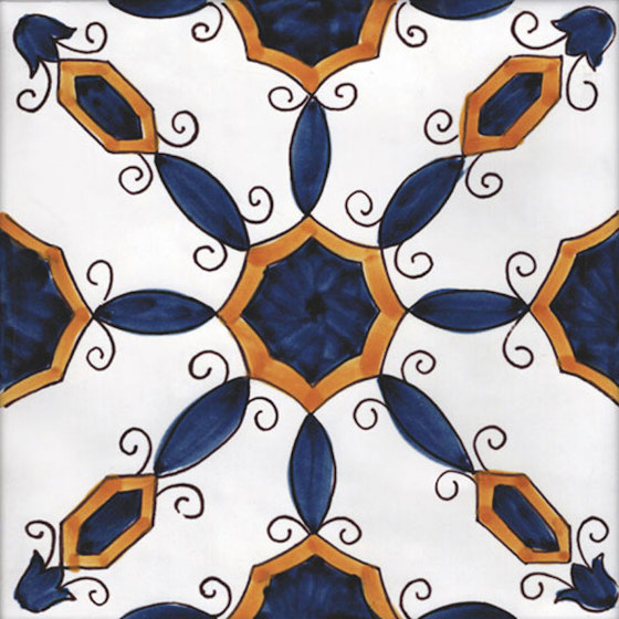 LR CO Agerola blu e arancione | Baldosas de cerámica | La Riggiola