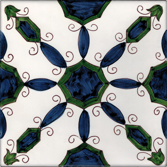 LR CO Agerola blu e verde | Piastrelle ceramica | La Riggiola