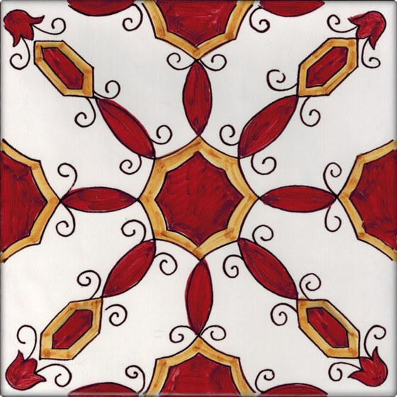 LR CO Agerola rosso e arancione | Ceramic tiles | La Riggiola