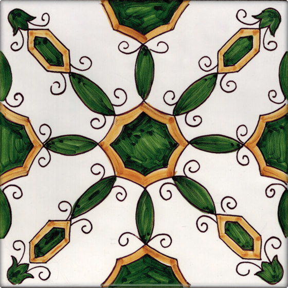 LR CO Agerola verde e arancione | Piastrelle ceramica | La Riggiola
