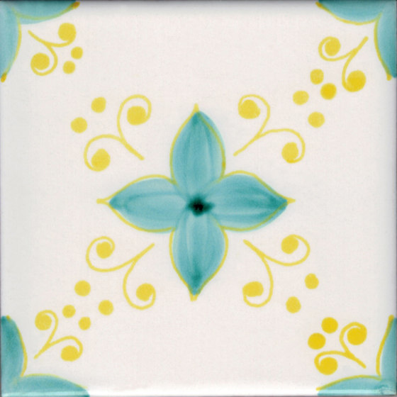 LR PO Angolo sbuffi con fiore | Ceramic tiles | La Riggiola