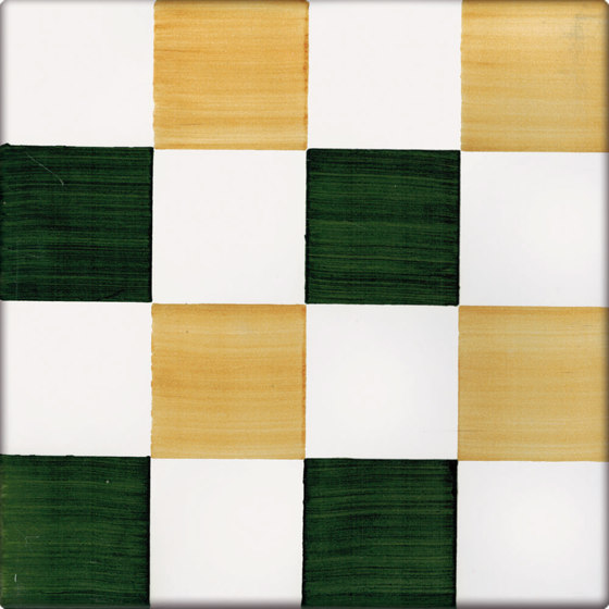 LR CO Dama Dritta Bicolor 2 Verde Arancione | Ceramic tiles | La Riggiola