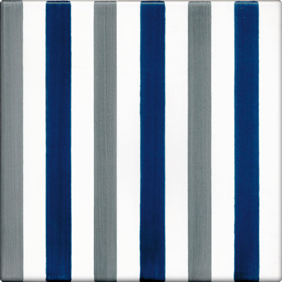 LR CO Righe Bicolor 6 Blu Grigio | Ceramic tiles | La Riggiola