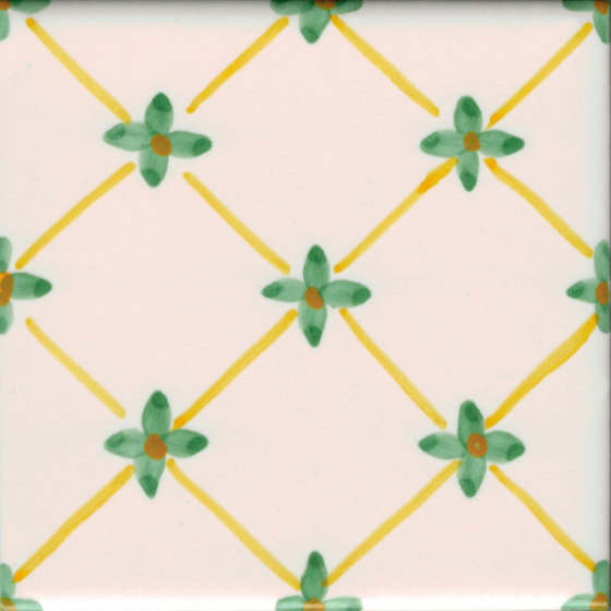 LR PO Linee e fiore pennellato | Ceramic tiles | La Riggiola
