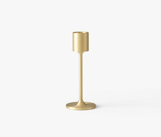 &Tradition Collect | Candleholder SC58 Brushed Brass | Candlesticks / Candleholder | &TRADITION