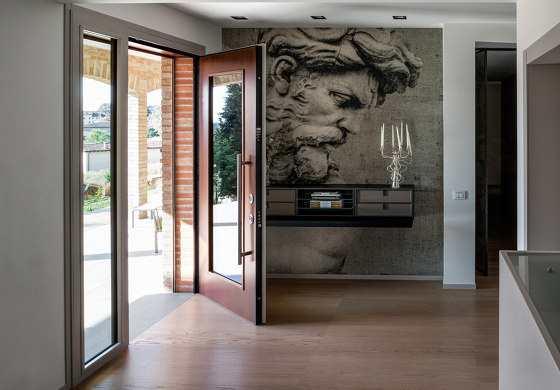 Evolution | Porta d'ingresso con vetro blindato | Porte casa | Oikos Venezia – Architetture d’ingresso