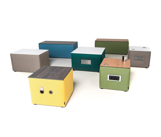 Office System | Side table with add-ons | Smart phone / Tablet docking stations | IKONO
