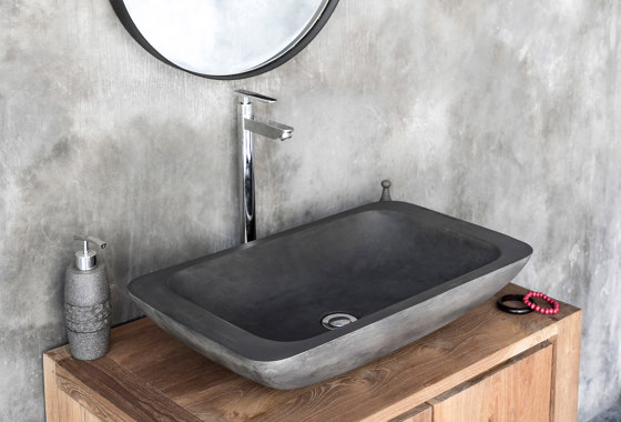 Alghero Dusk Grey Concrete Basin - Sink - Vessel - Washbasin | Wash basins | ConSpire
