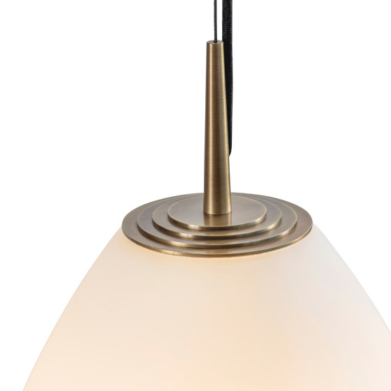 Nova | Tall Pendant - Antique Brass | Lámparas de suspensión | J. Adams & Co