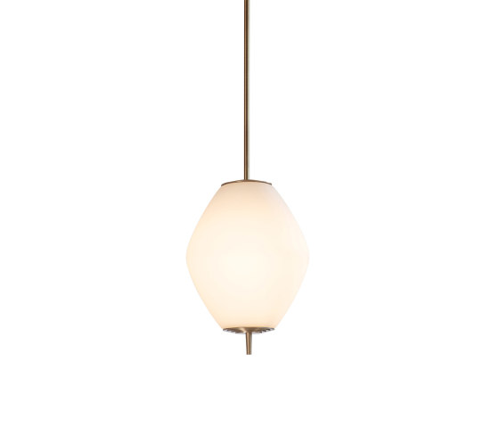 Nova | Tall Pendant - Antique Brass | Suspensions | J. Adams & Co