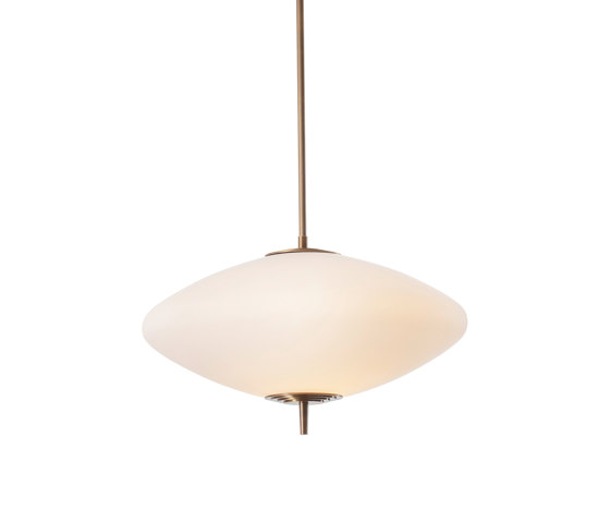 Nova | Wide Pendant - Antique Brass | Lámparas de suspensión | J. Adams & Co