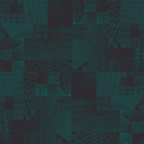 Digital Wool Teal Green | Wandbilder / Kunst | TECNOGRAFICA