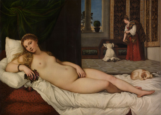 Tiziano Vecellio: Venus of Urbino | Wandbilder / Kunst | TECNOGRAFICA