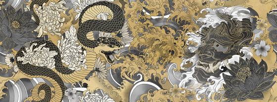 Yokai Gold A | Wandbilder / Kunst | TECNOGRAFICA