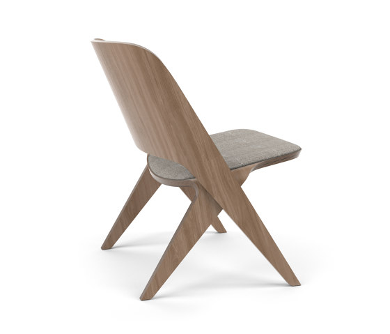 Lavitta Lounge Chair with Wool Upholstery - Dark Oak | Fauteuils | Poiat