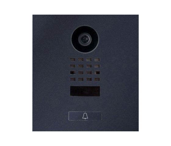Basic | Edelstahl Briefkastenstele BASIC Plus 864X mit Paket- & Zeitungsfach - Kamera DoorBird D1100E - RAL | Buzones | Briefkasten Manufaktur