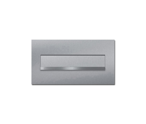Designer | Edelstahl Mauerdurchwurf Briefkasten DESIGNER Style - Edelstahl geschliffen | Buchette lettere | Briefkasten Manufaktur