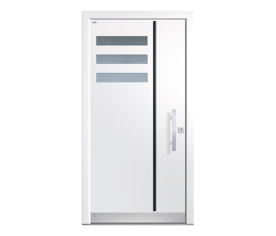 Aluminum clad wood entry doors | Design Type 1128 | Portes d'entrée | Unilux