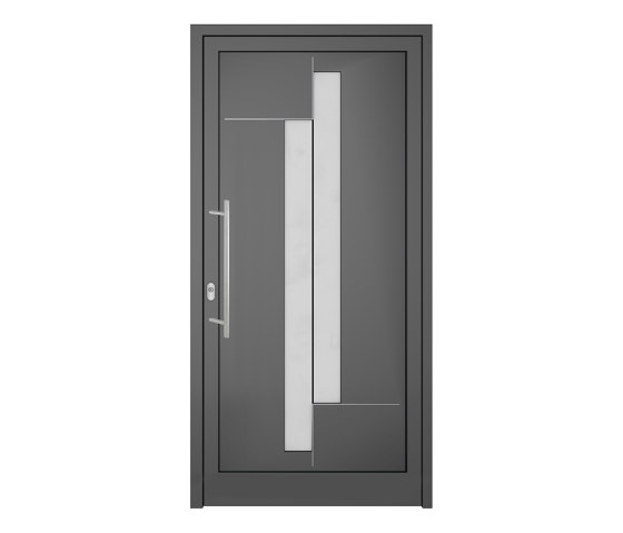 uPVC entry doors | IsoStar Model 7104 | Puertas de las casas | Unilux