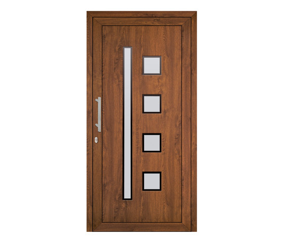 uPVC entry doors | IsoStar Model 7109 | Portes d'entrée | Unilux
