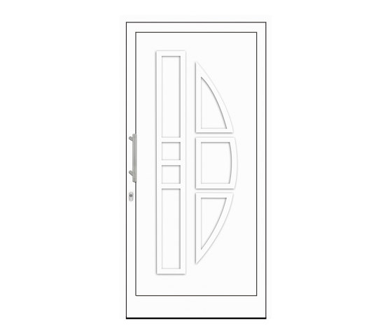 uPVC entry doors | IsoStar Model 7110G | Entrance doors | Unilux