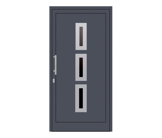 uPVC entry doors | IsoStar Model 7116 | Portes d'entrée | Unilux