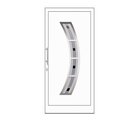 uPVC entry doors | IsoStar Model 7119 | Portes d'entrée | Unilux