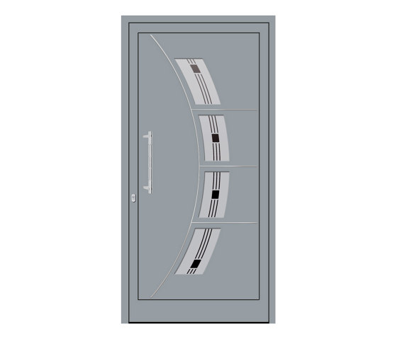 uPVC entry doors | IsoStar Model 7120 | Portes d'entrée | Unilux