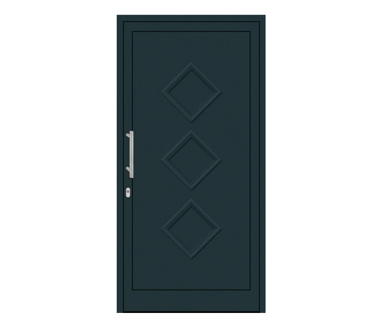 uPVC entry doors | IsoStar Model 7122 | Portes d'entrée | Unilux