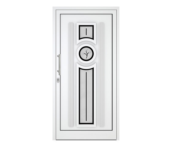 uPVC entry doors | IsoStar Model 7124 | Puertas de las casas | Unilux