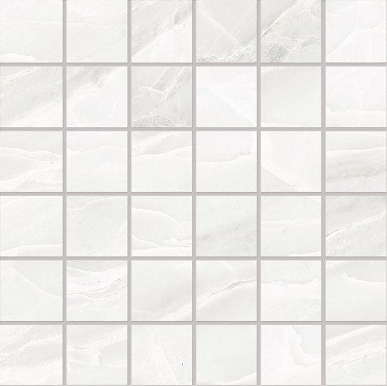 Tele di Marmo Selection White Paradise Mosaico 5x5 | Mosaïques céramique | EMILGROUP